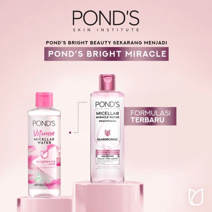 Pond's Vitamin Micellar Water Brightening Rose 100ml