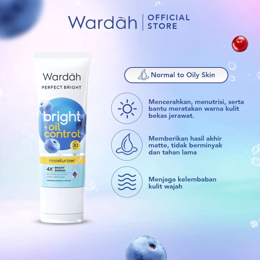 Wardah Perfect Bright Lightening Moist UV Protec SPF 30+++ 20ml