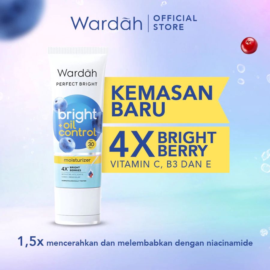 Wardah Perfect Bright Lightening Moist UV Protec SPF 30+++ 20ml