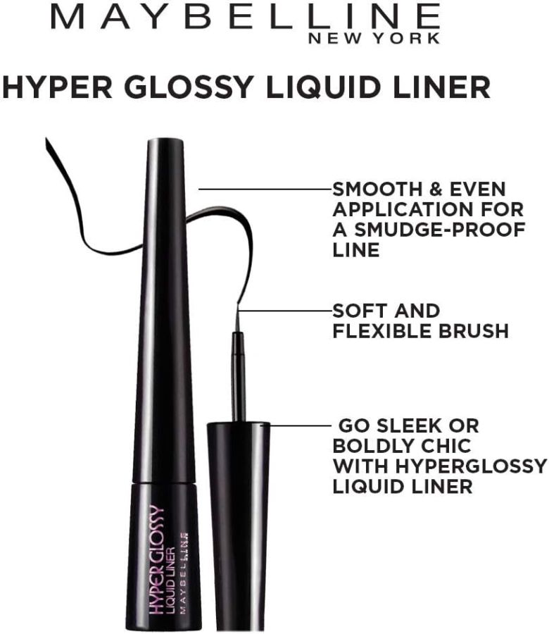 Maybelline Hyper Glossy Liquid Liner Black 3gram
