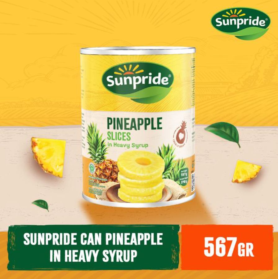 Sunpride Nanas Irisan dalam Sirup Pekat Kaleng 567gram