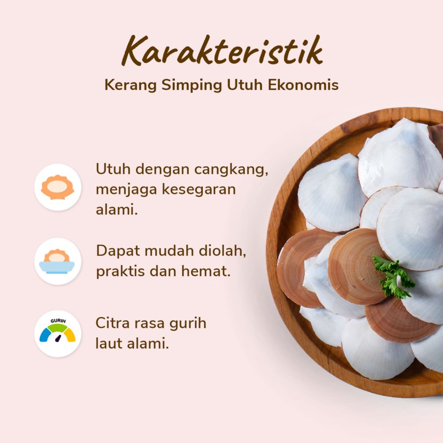 Kerang Simping Utuh Ekonomis 1kg