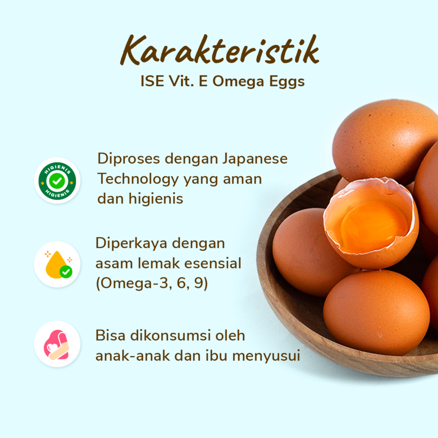 ISE Vitamin E Omega Eggs 10butir