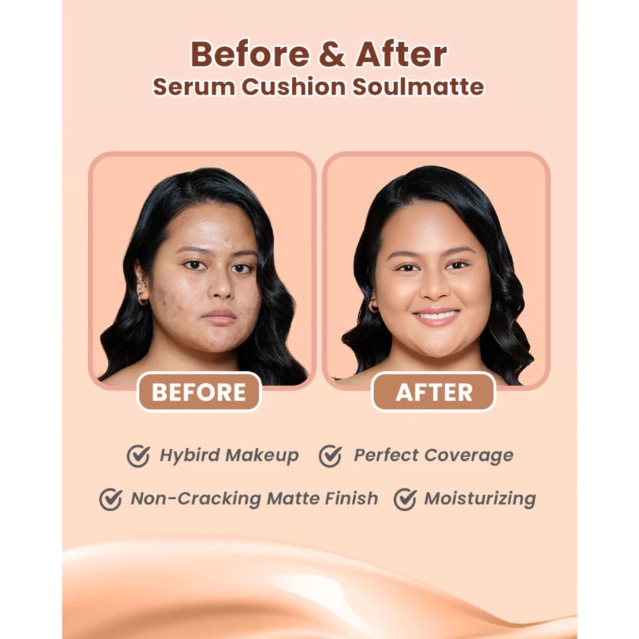 Hanasui Serum Cushion Soulmatte Medium 15gram