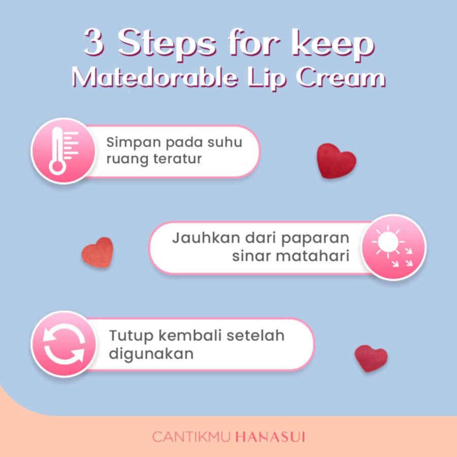 Hanasui Mattedorable Lip Cream 06 Ritz 1pcs