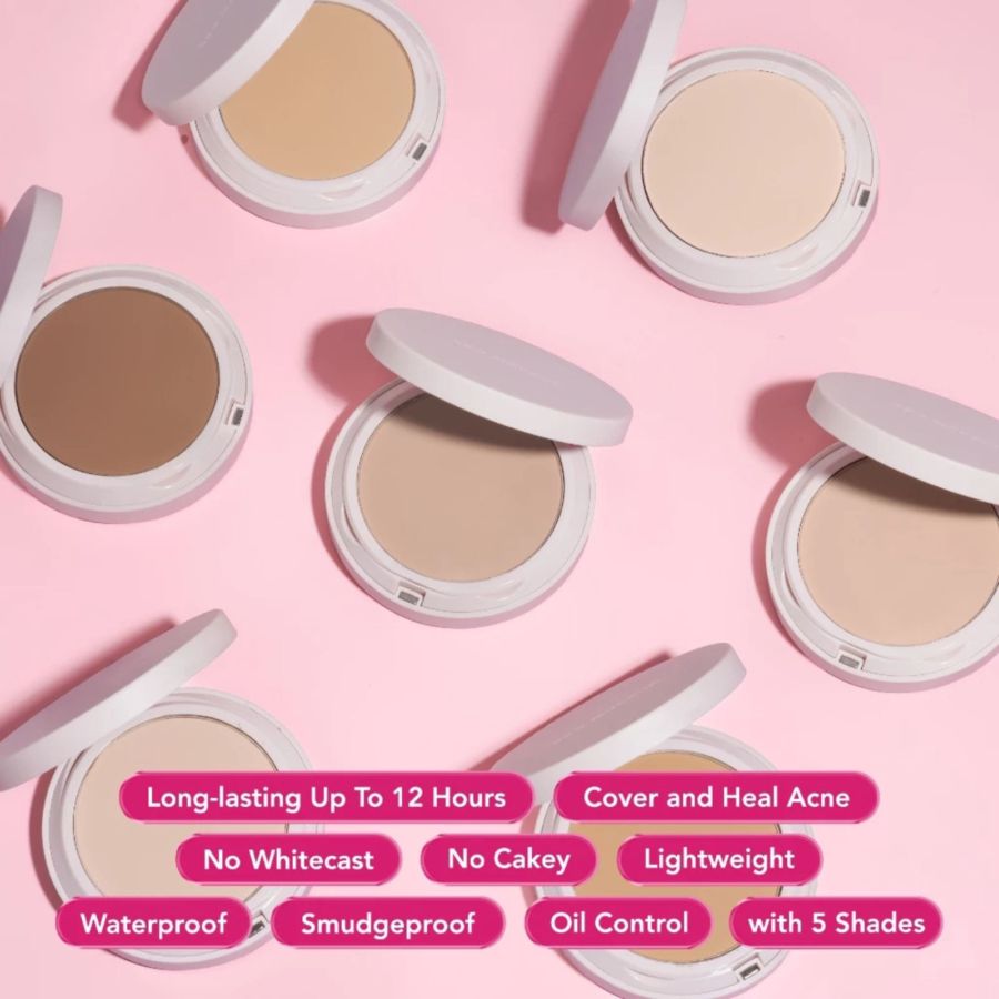Sea Makeup Acne Cover & Smooth Custard Choux Two Way Cake 9gram