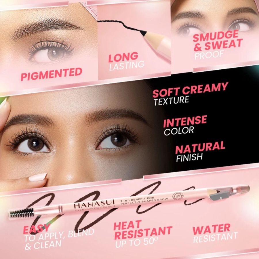 Hanasui Eyebrowtiful Light Brown Pensil Alis 1pcs