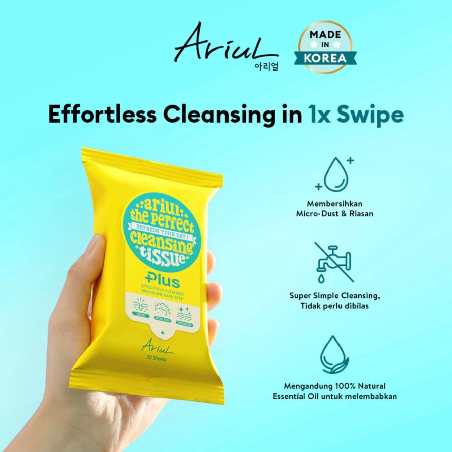 Ariul The Perfect Refresh Your Day Cleansing Tissue Make Up Remover 20sheets
