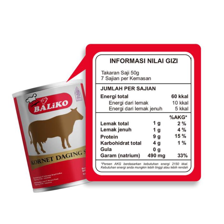 Baliko Kornet Daging Sapi 200 Gr