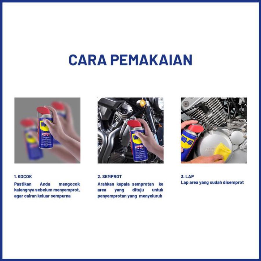 WD-40 Pelumas Spray Serbaguna Smart Straw 220ml
