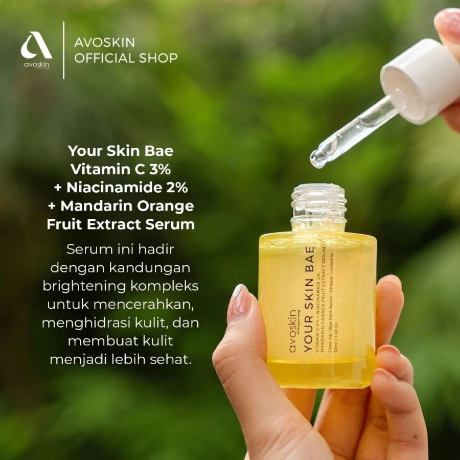Avoskin Your Skin Bae Vitamin C+Niacinamide+ Mandarin Orange Serum Wajah 30ml