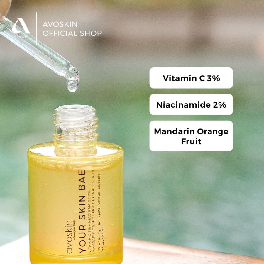 Avoskin Your Skin Bae Vitamin C+Niacinamide+ Mandarin Orange Serum Wajah 30ml
