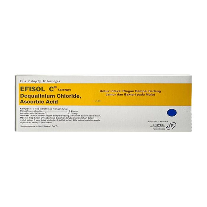 Efisol-C Obat Sariawan, Gusi Bengkak, Infeksi Rongga Mulut