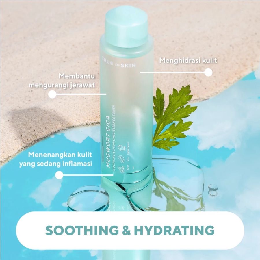 True To Skin Mugwort Cica Soothing & Hydrating Toner Essence 100ml