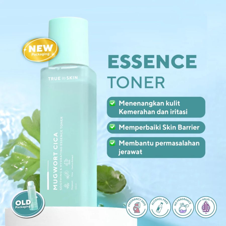 True To Skin Mugwort Cica Soothing & Hydrating Toner Essence 100ml
