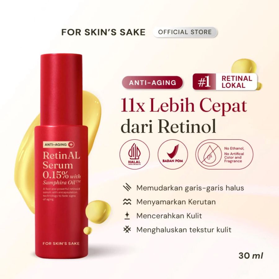 For Skin's Sake RetinAL Serum 0,15% with Samphira Oil 30ml