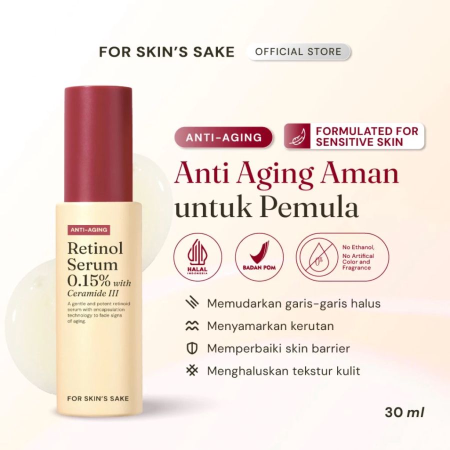 For Skin's Sake Retinol Serum 0,15% with Ceramide III 30ml
