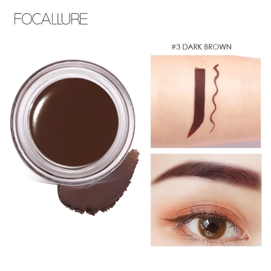 Focallure 03 Dark Brown Brow Gel Cream 1pcs