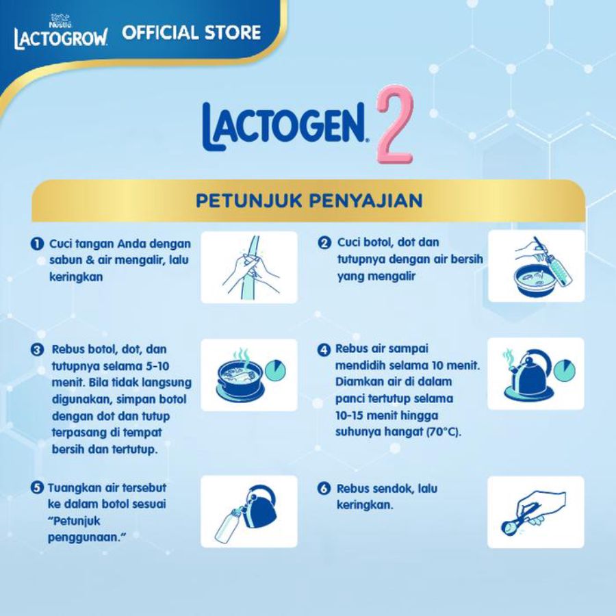 Lactogen 2 Susu Formula Lanjutan 6-12 Bulan 1000gram