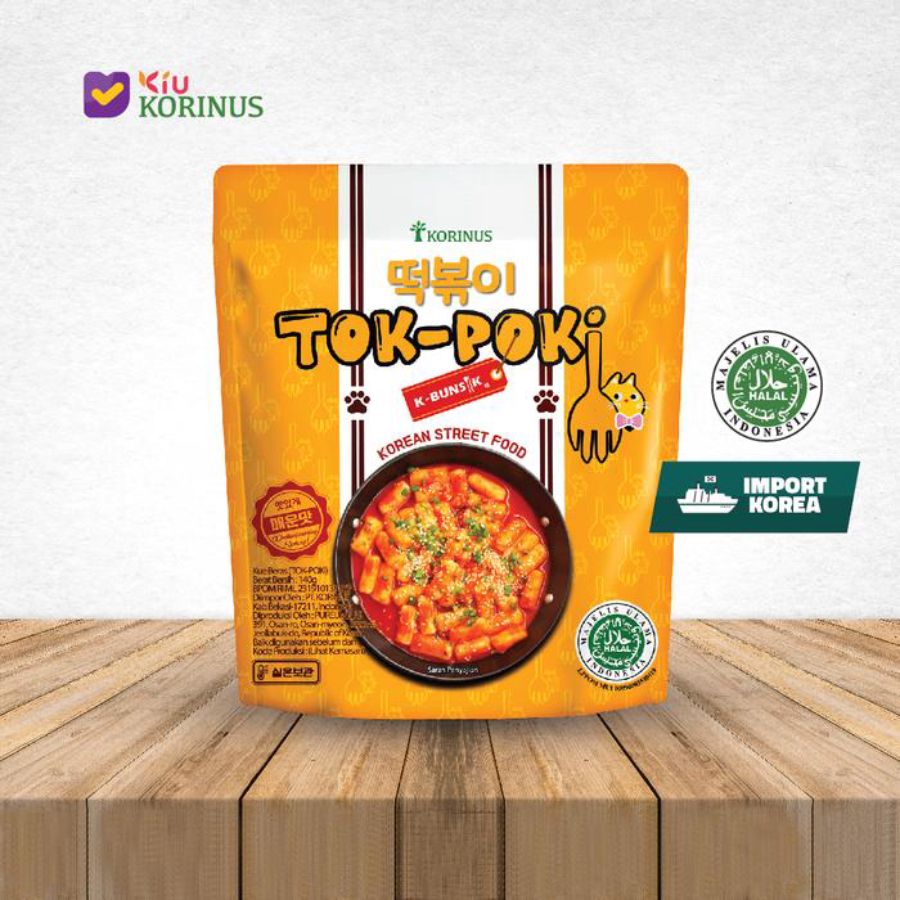 Korinus K-Bunsik Tokpoki Bumbu Korea Instan 140gram