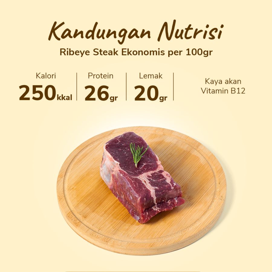 Ribeye Steak Ekonomis 250gram