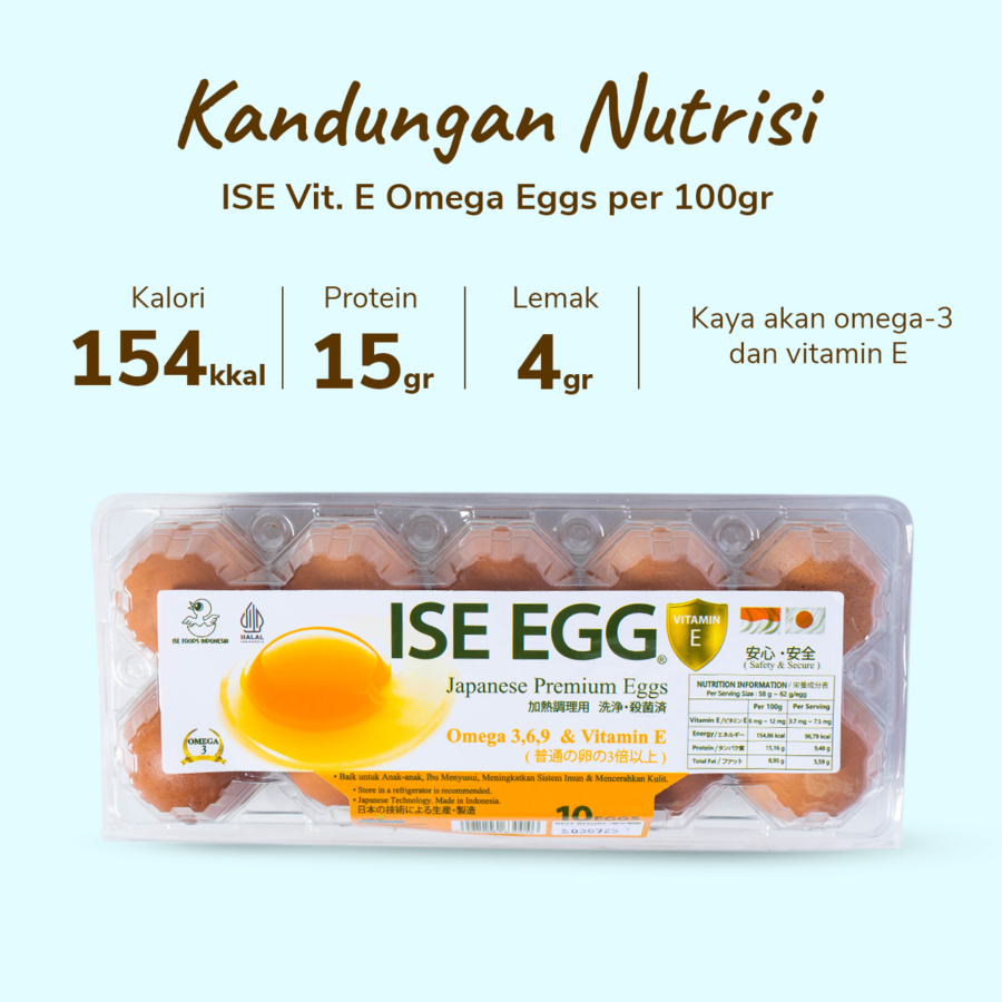 ISE Vitamin E Omega Eggs 10butir