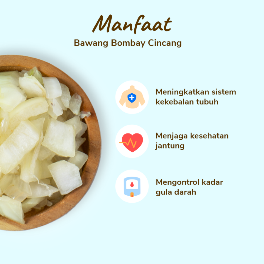 Bawang Bombay Cincang  Astro Farm 100gram