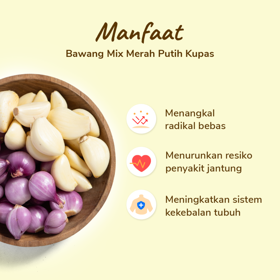 Bawang Mix Merah Putih Kupas Astro Farm 200gram