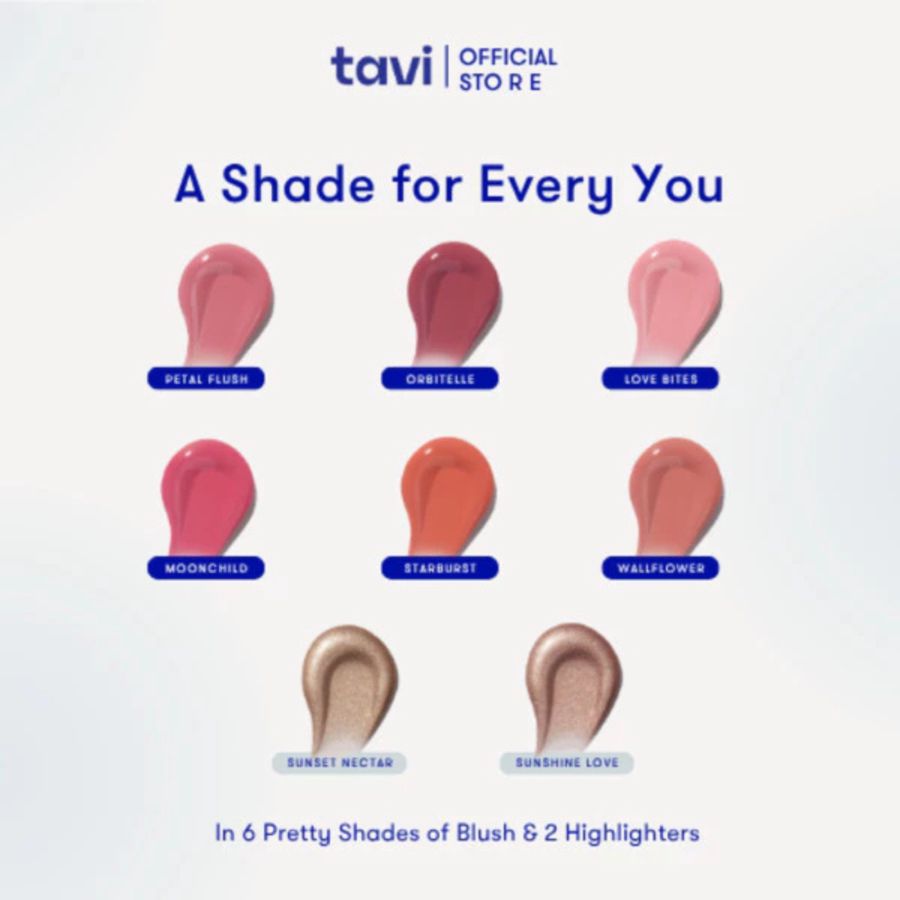 TAVI Color Play Face Tint Sunset Nectar Blush & Highlighter 9gram