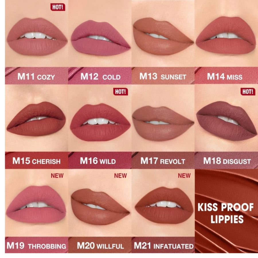 O.TWO.O Matte Misty Kiss Lock Color M13 Sunset Lipstick 3gram