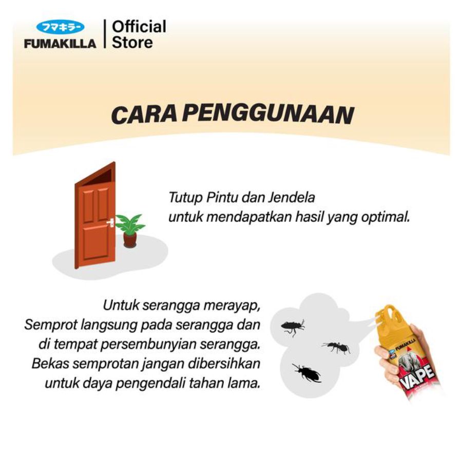 Vape Aerosol Orange Pembasmi Serangga 600ml