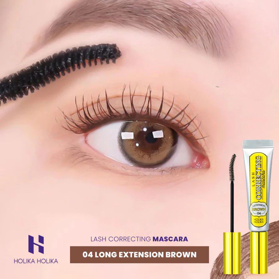 Holika Holika Lash Correcting Mascara 04 Long Extension Brown 3gram