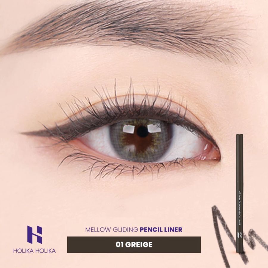 Holika Holika Mellow Gliding Pencil Liner 01 Greige Waterproof Eyeliner 3gram