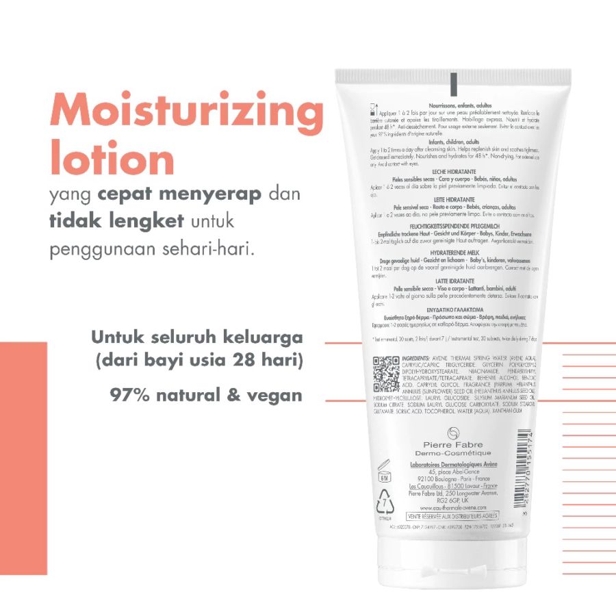 Avene Xeracalm A.D. Lipid-Replenishing Moisturizer Cream 200ml