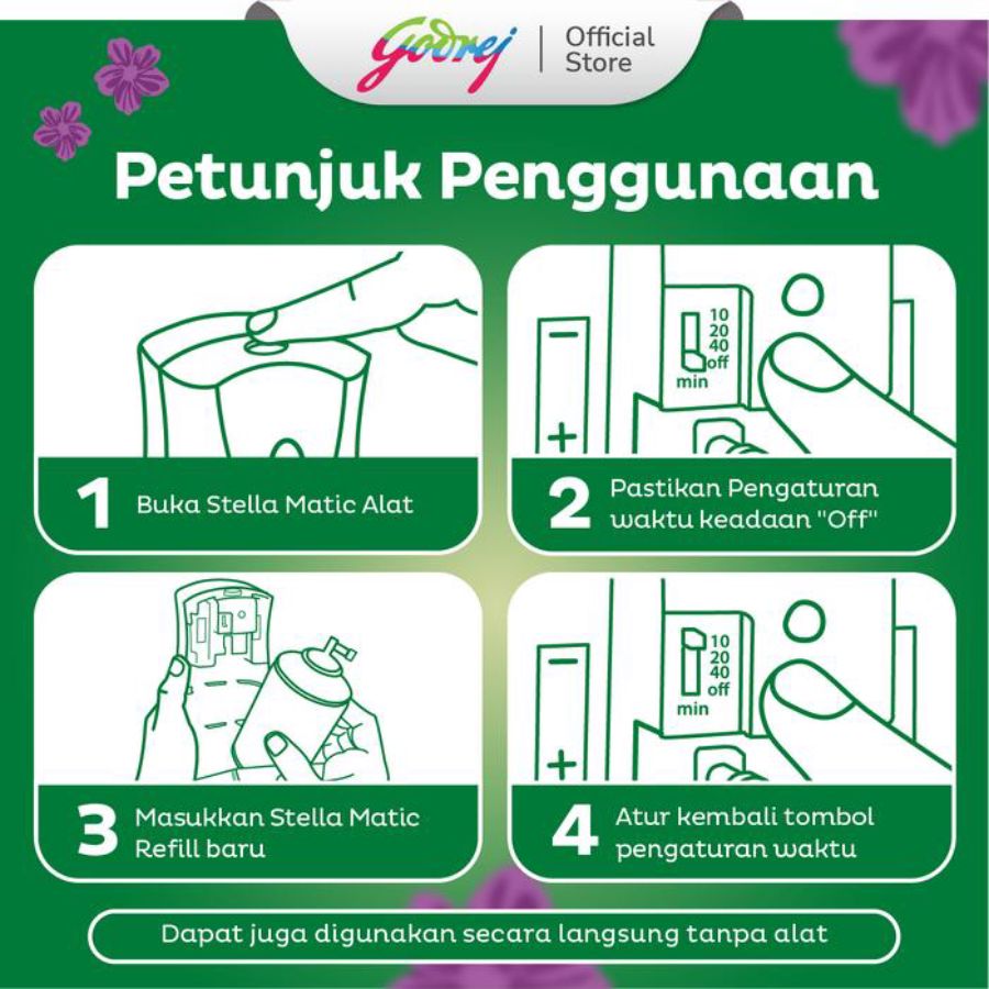 Stella Matic Warm Verbana Pengharum Ruangan Refill 160ml