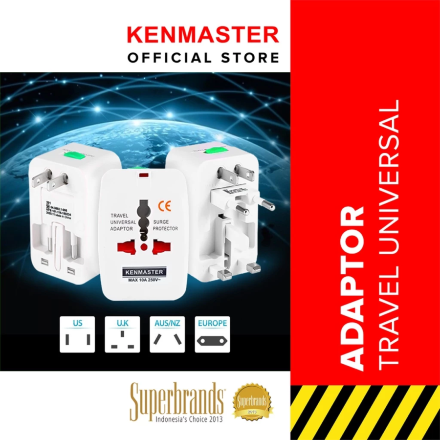 Kenmaster Universal Travel Adaptor 1pcs