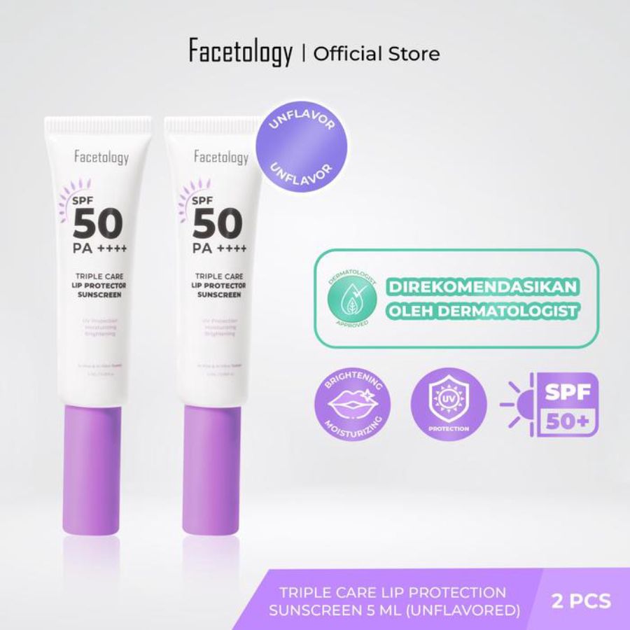 Facetology Triple Care Flavour Lip Protector Sunscreen 5ml