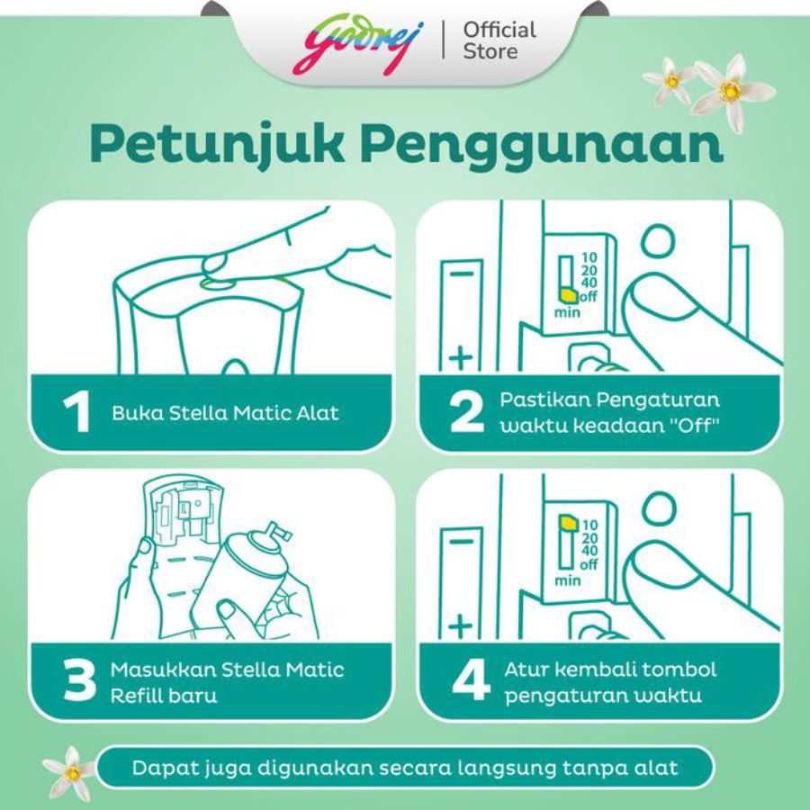 Stella Air Freshener Matic Green Fantasy Pengharum Ruangan 1pack