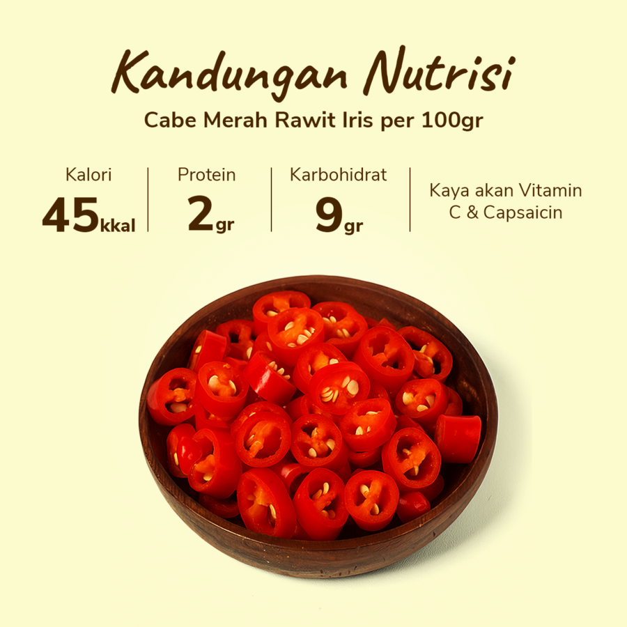 Cabe Merah Rawit Iris Astro Farm 100gram