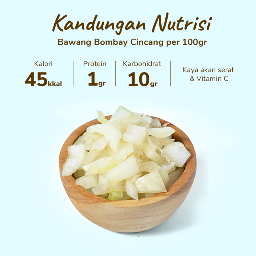 Bawang Bombay Cincang  Astro Farm 100gram