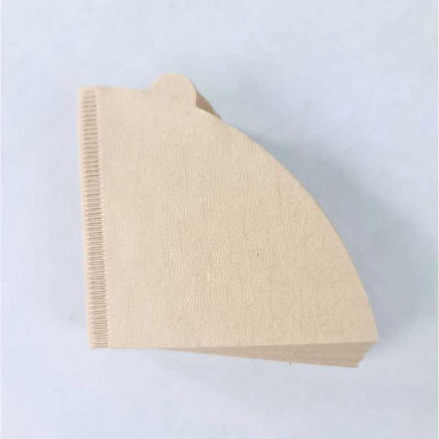 One Two Cups Kertas Saringan Kopi Filter Paper V60 2-4 Cups 100 PCS - V02 - Brown 1pcs