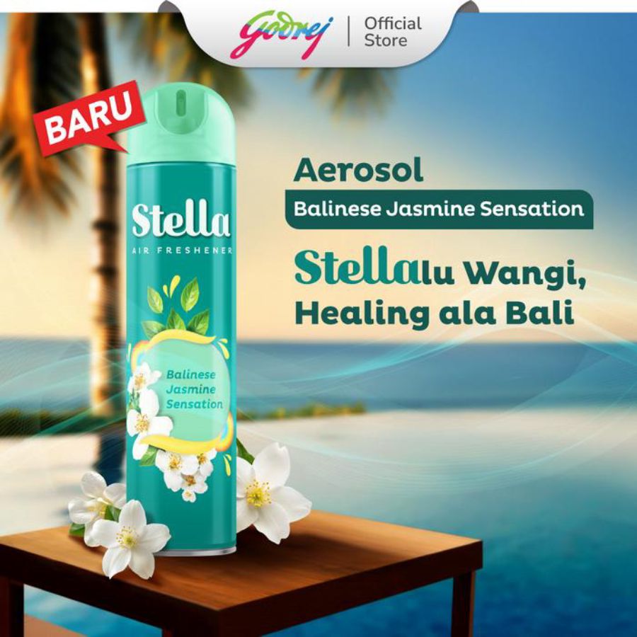 Stella Aerosol Balinese Jasmine Sensation Pengharum Ruangan 350ml 350ml