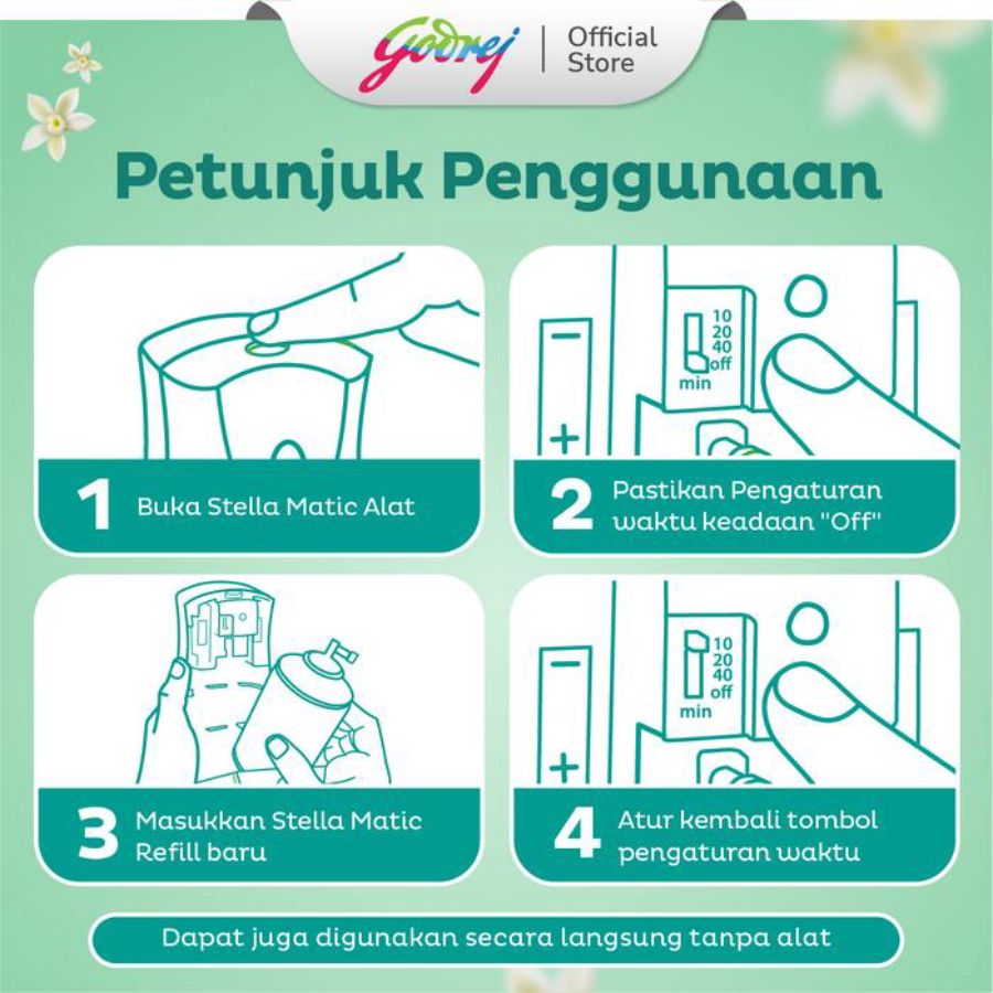 Stella Matic Green Fantasy Pengharum Ruangan Refill 2 Pcs 160ml