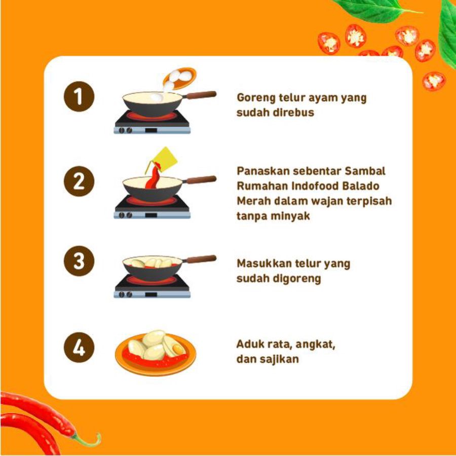 Indofood Sambal Rumahan Balado Merah 200gram