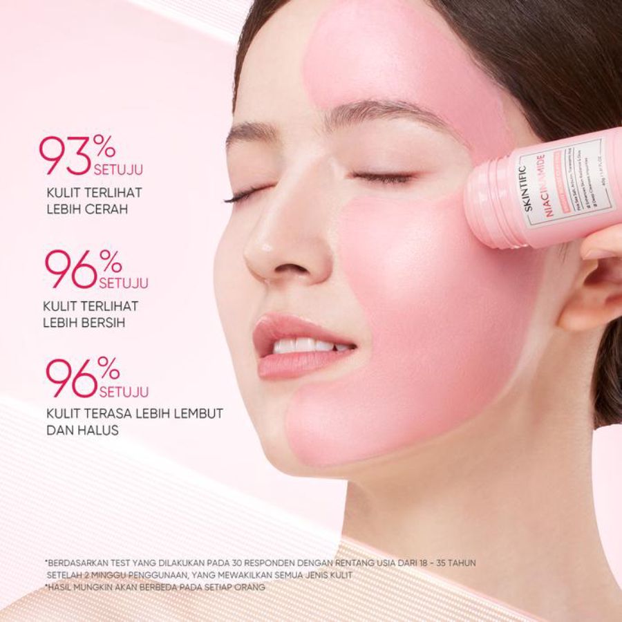 Skintific Niacinamide Bright Boost Clay Face Mask Stick 40gram