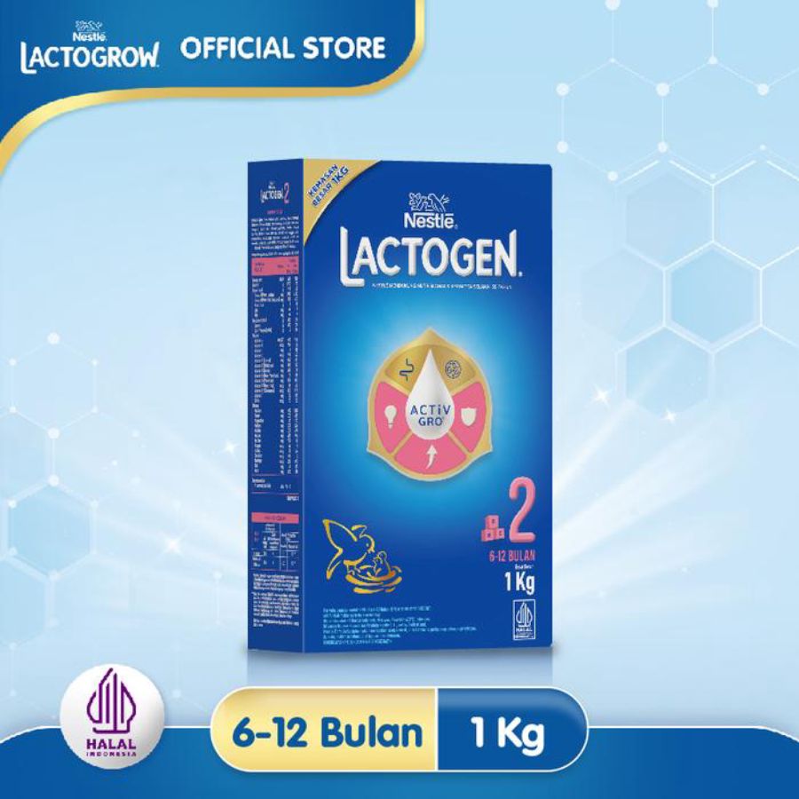 Lactogen 2 Susu Formula Lanjutan 6-12 Bulan 1000gram