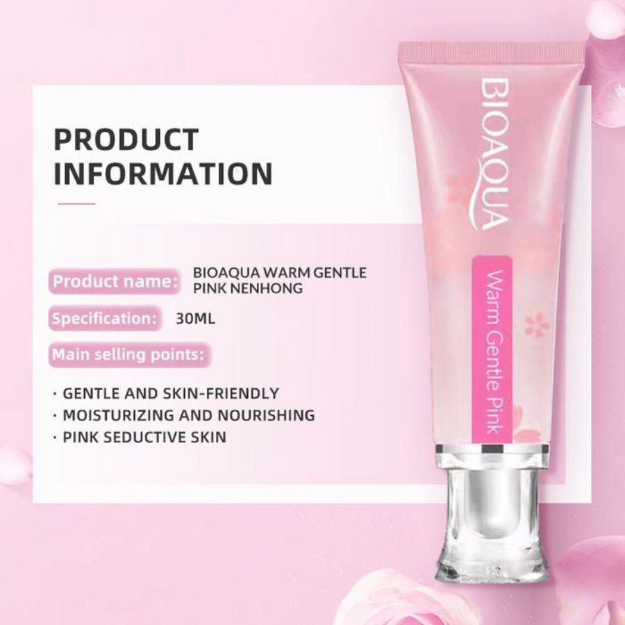 BIOAQUA Nenhong Pink Gentle Gel Pelembab Kulit dan Bibir 30gram