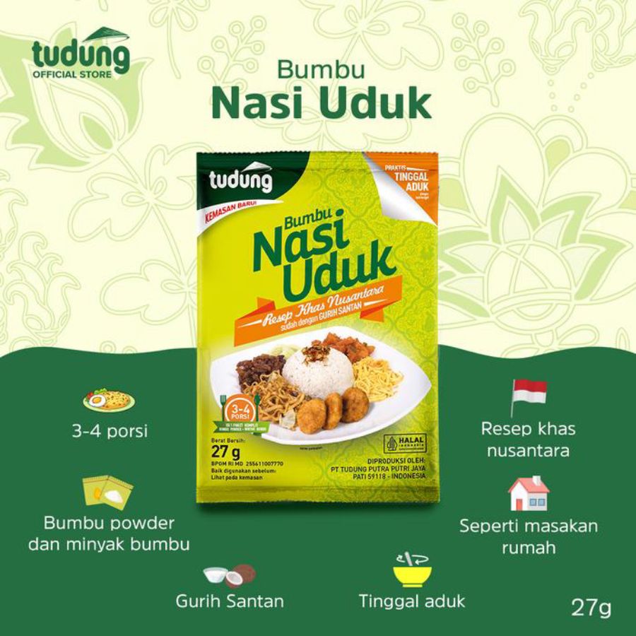 Tudung Bumbu Nasi Uduk 27gram