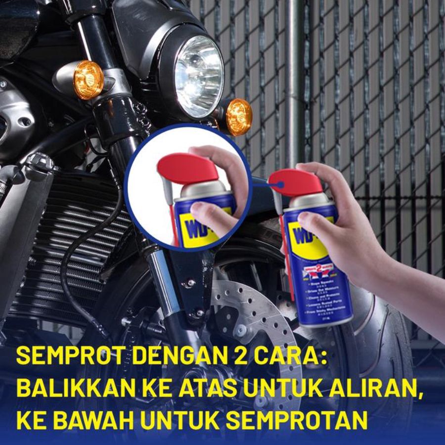 WD-40 Pelumas Spray Serbaguna Smart Straw 220ml