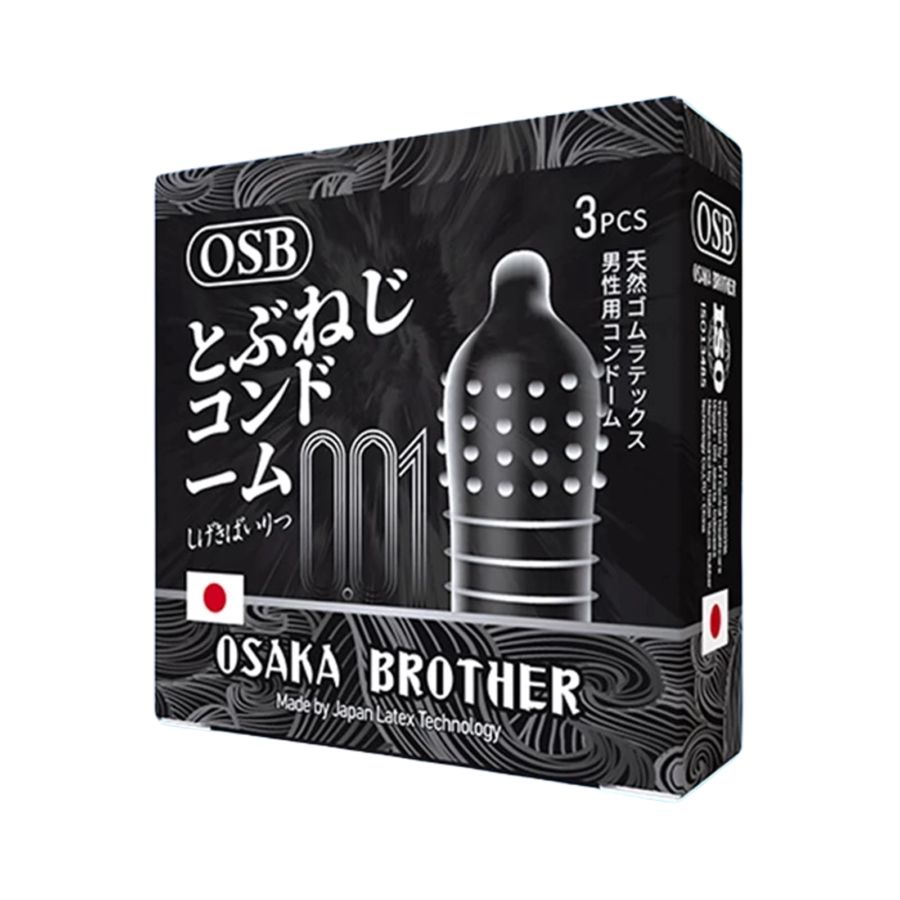 OSB Osaka Brother 001 Gerigi Pipa Kondom Pria 3sachets
